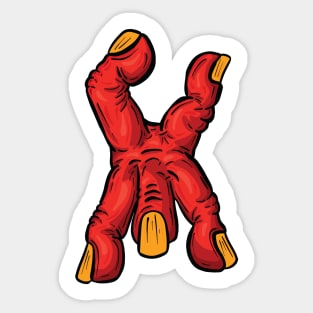 Zombie FIngers - Handy Hand Stand Sticker